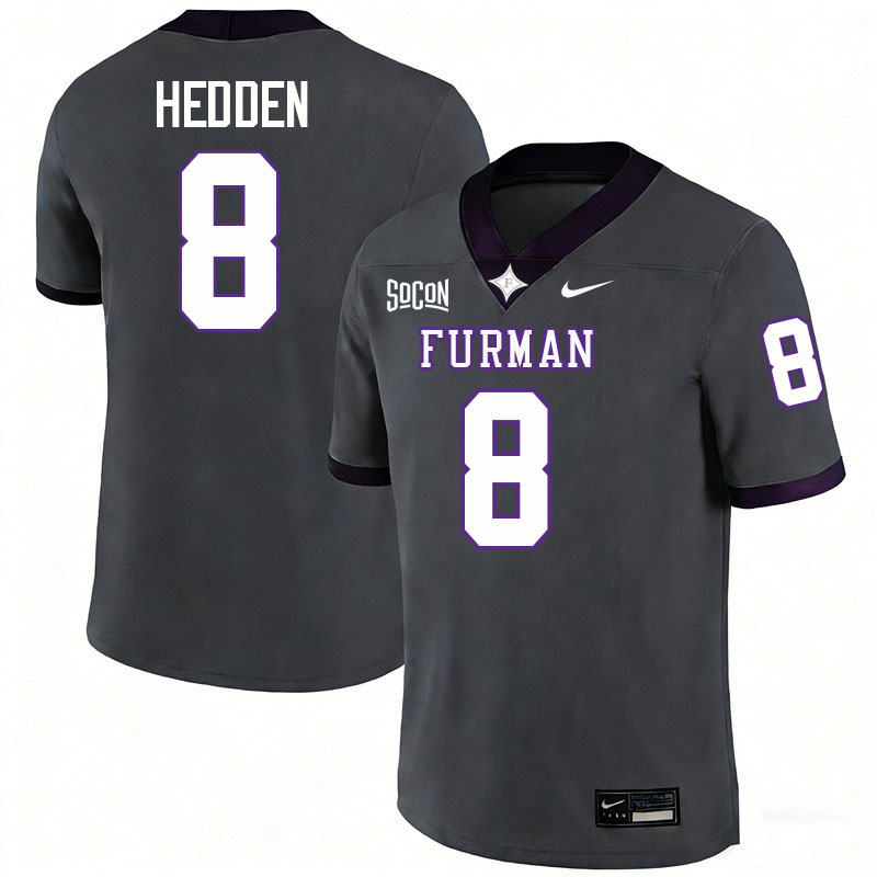 Furman Paladins #8 Trey Hedden College Football Jerseys,Uniforms-Grey